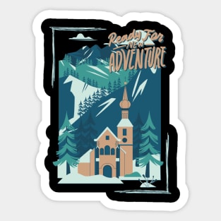 Ready for new adventure Wanderlust love Explore the world holidays vacation Sticker